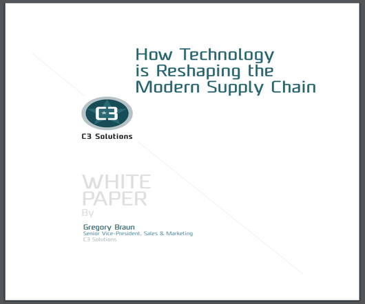 Technology Reshaping the Modern Supply Chain - White Paper